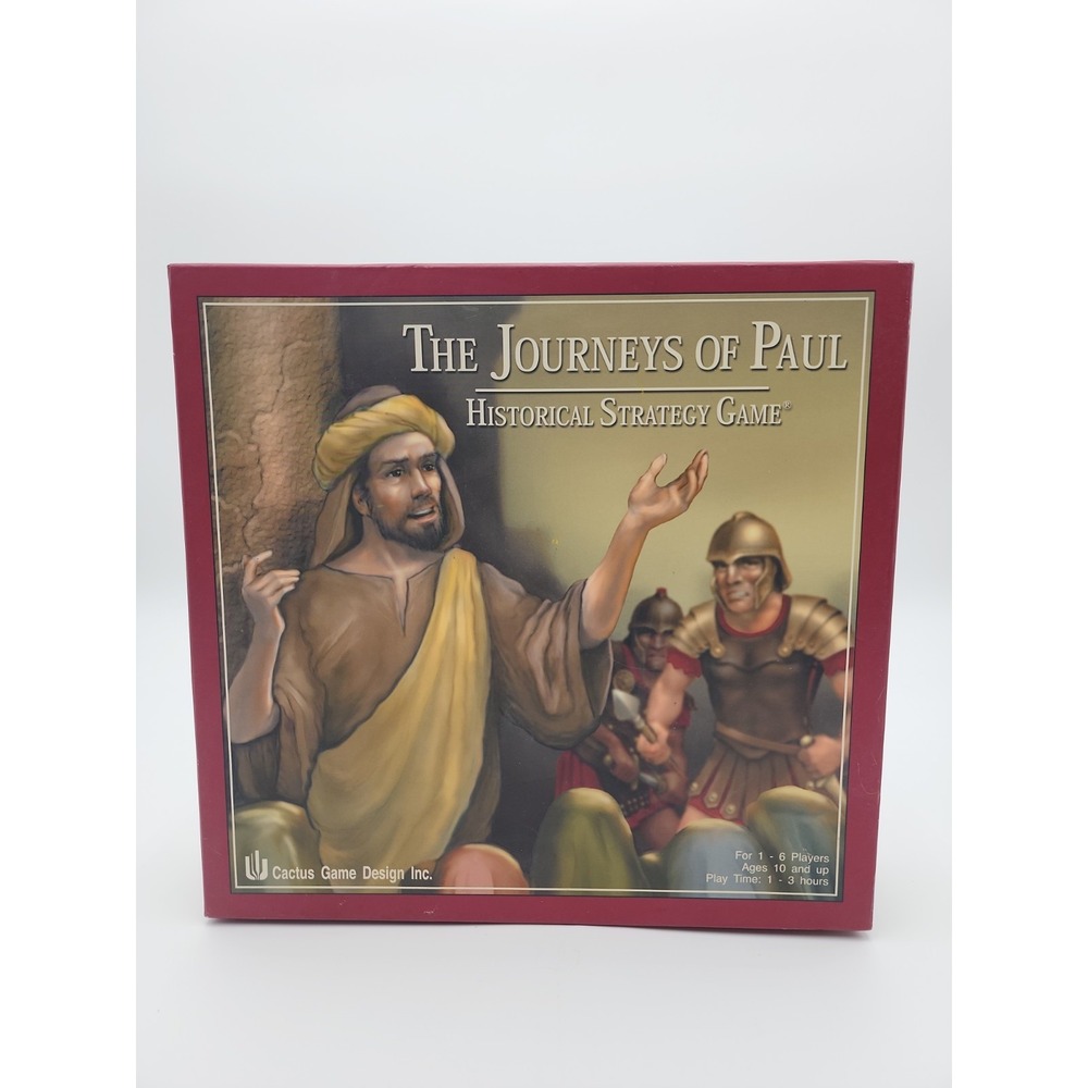 Cactus Game Design The Journeys of Paul Board Game 2004 Historical Strategy Red